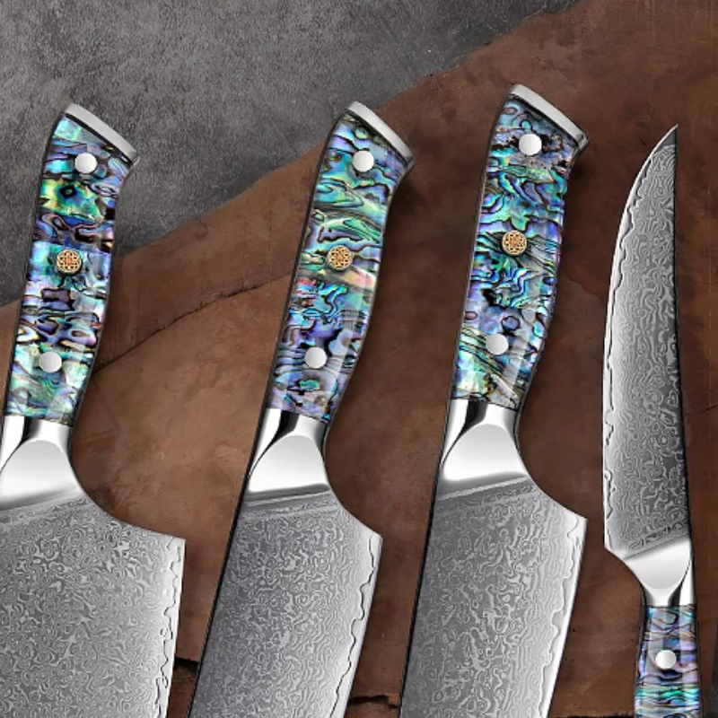 6-Piece Kitchen Knives - Exclusive Abalone Line