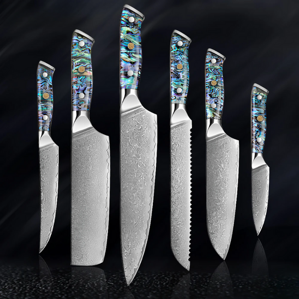 6-Piece Kitchen Knives - Exclusive Abalone Line