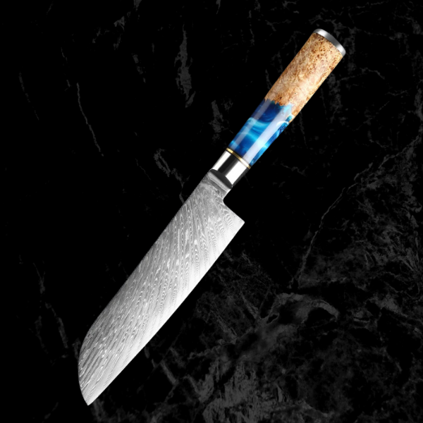 Blue Wave 7-Piece Knife Set. -TOP LINE COLLECTION