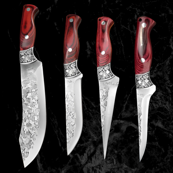 High-quality Boning Knives - Stainless Steel blade and Rosewood Handle